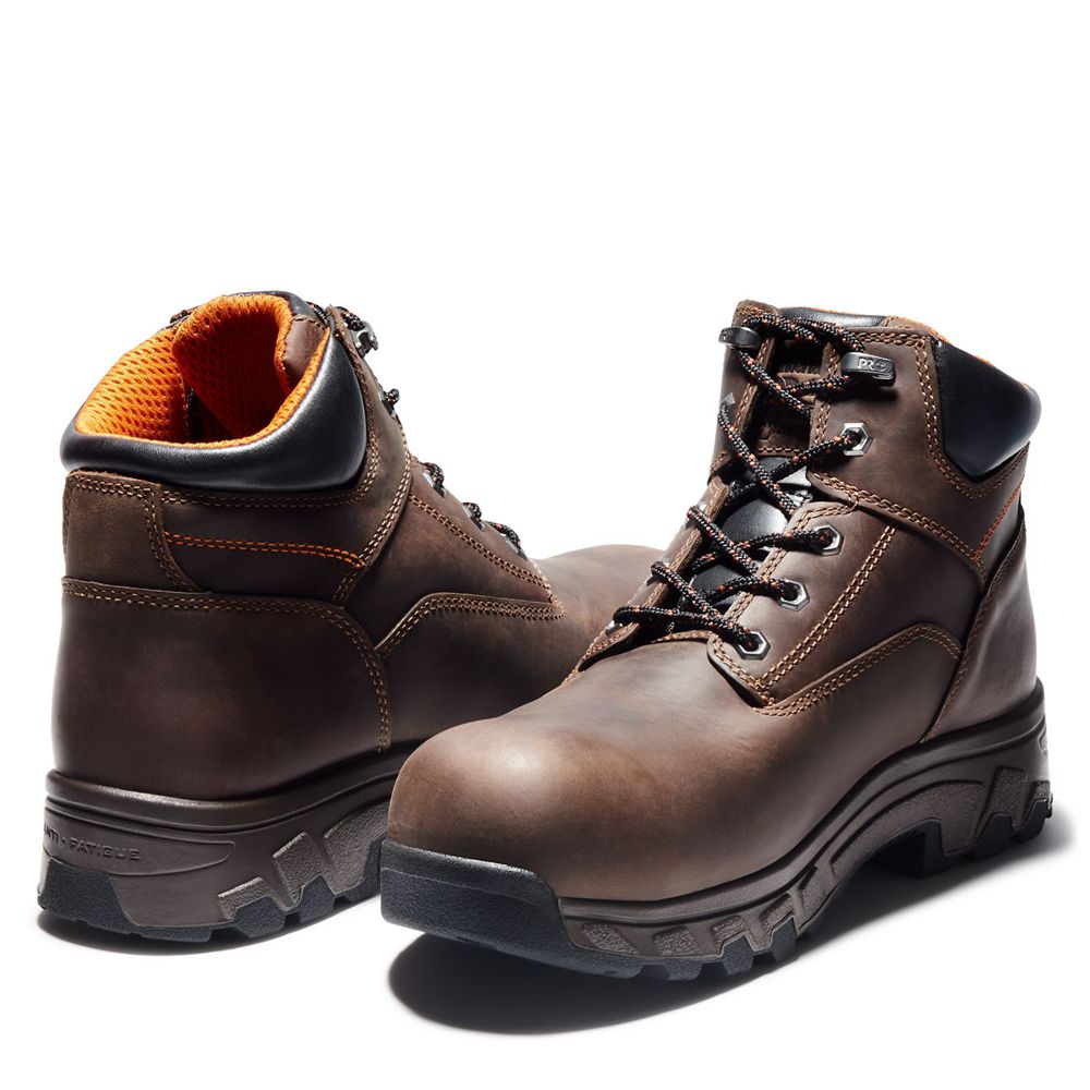 Botas de Trabajo Timberland Hombre Pro® Workstead 6\" Comp Toe Marrones - Chile AXV-850412